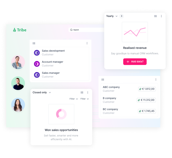 Voorbeeld van Tribecrm.nl
